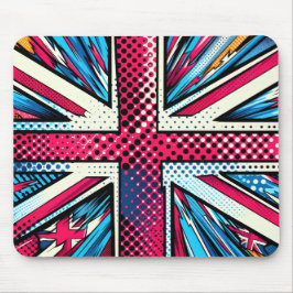 Stylized union jack Mousepad