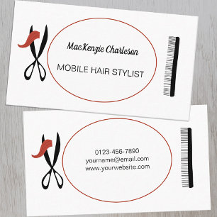 Stylliste mobile ou Carte de visite de coiffeur