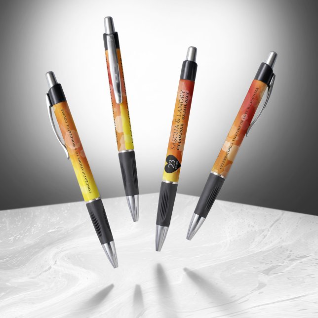 Stylo 23e anniversaire de Mariage de Topaz impérial (Elegant 23rd Imperial Topaz Wedding Anniversary Pen Cover Photo)