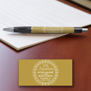 Stylo 50e anniversaire du Mariage Personnalisé