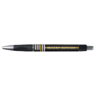 Stylo 911 Emergency Dispatcher USA Drapeau mince Gold Li