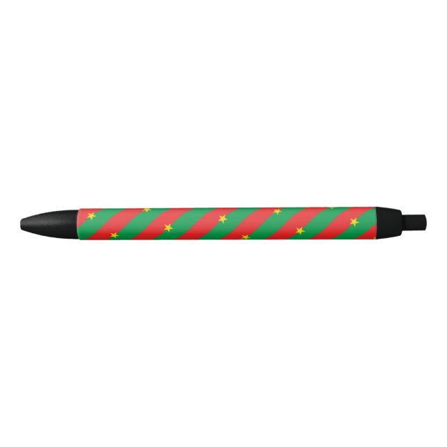 Stylo à bille du pavillon du Burkina Faso (Devant)