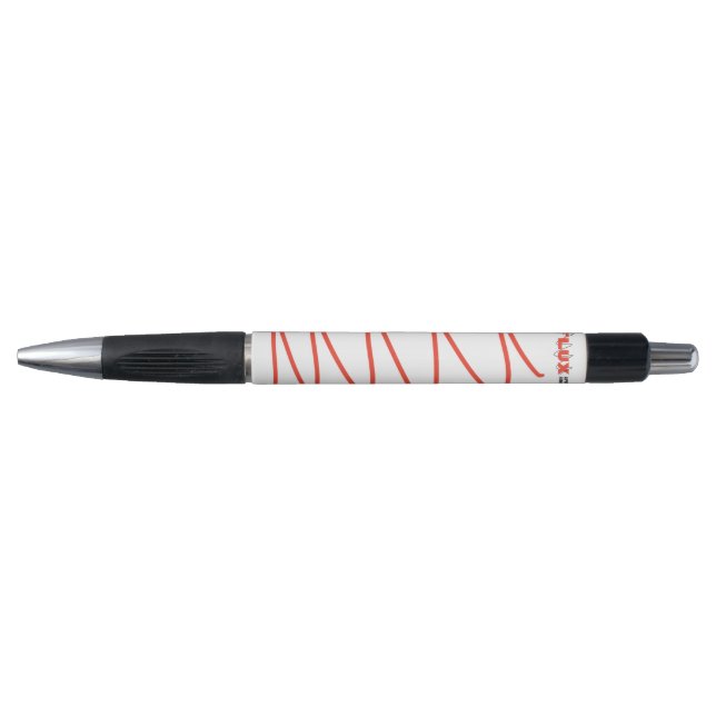 Stylo à bille Flux Swirl - Rouge (Devant)