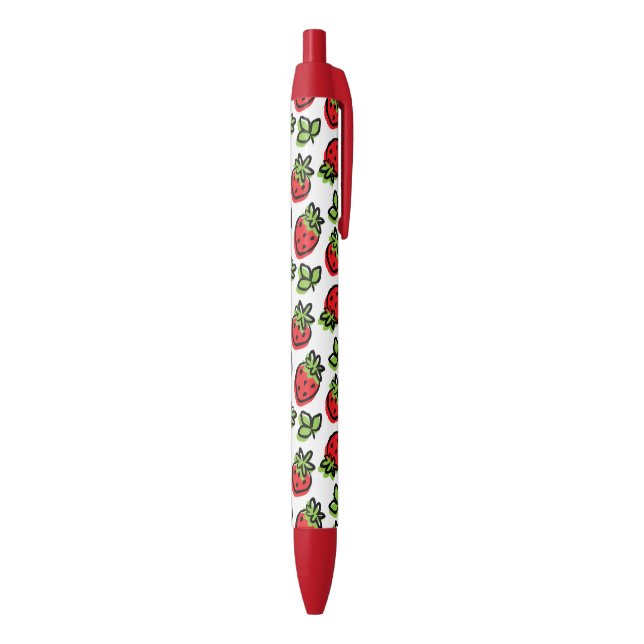 Stylo à bille Fraises - Tutti Frutti (Bas (Vertical))