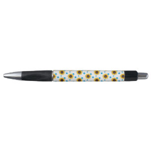 Stylo à encre noire arrière - plan Sun Flowers