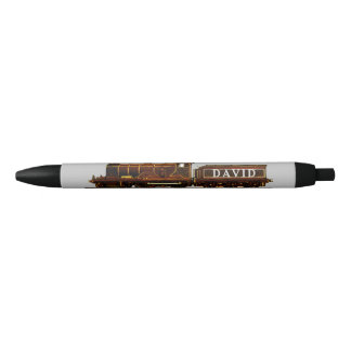 Stylo à encre noire du moteur à vapeur du train