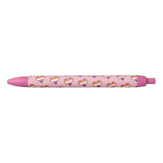 Stylo à encre noire Motif de la fierté lesbienne