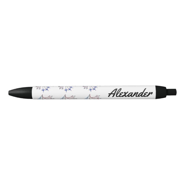 Stylo à encre noire personnalisable Thunderbirds (Devant)
