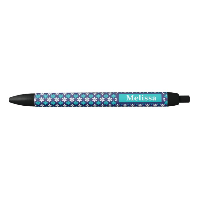 Stylo à encre personnalisée, conception géométriqu (Devant)