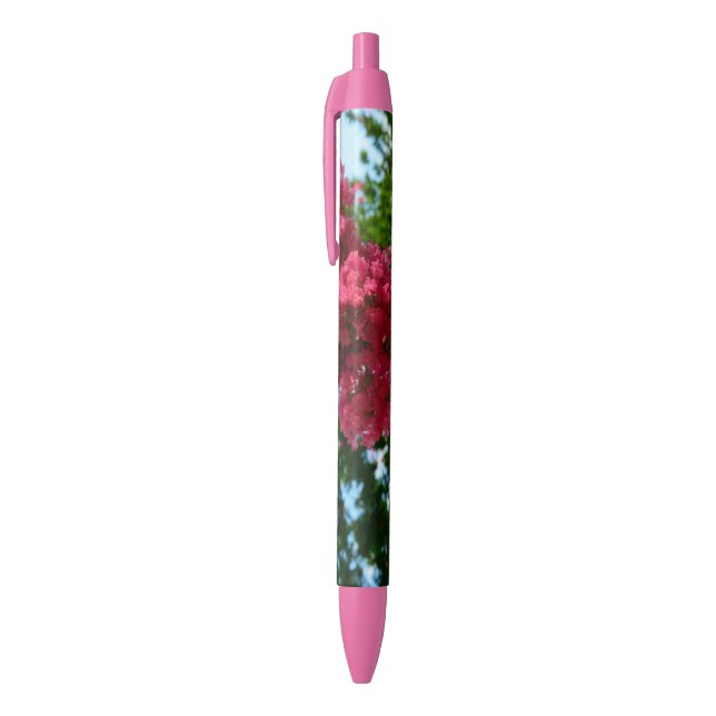 Stylo à fleurs de coeur rose (Haut (Vertical))