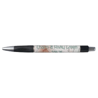 Stylo à fleurs de pêche