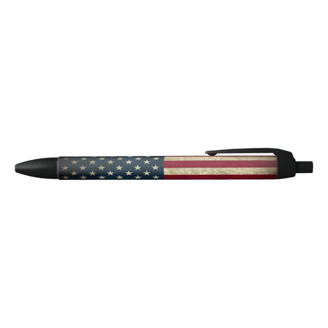 Stylo à l'encre noire de drapeau américain (Haut)
