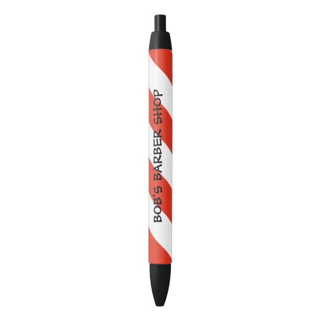 stylo à mât barber shop personnalisable (devant Vertical)