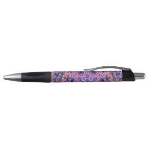 Stylo Alien Purple Psychedélique Kaleidoscopique Mandala