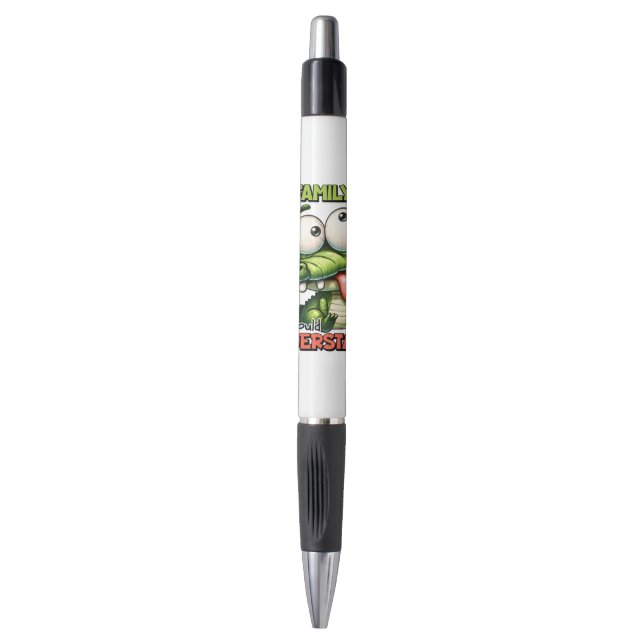Stylo Amusant sarcasme mot art alligator (Devant (Vertical))
