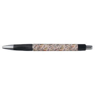 Stylo Aquarelle florale Boho Rose poussiéreux