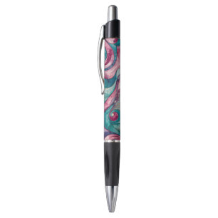 Stylo Aquarelle mauve et turquoise