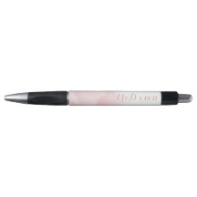 Aquarelle Peony rose clair Mariage Monogramme