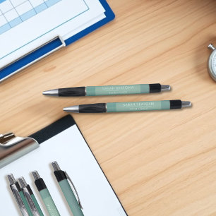 Stylo Aquarelle turquoise Vagues de natation moderne Sty