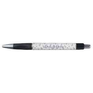 Stylo Arc floral mariage lilas lavande
