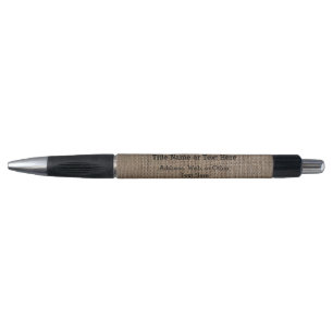 Stylo Arrière - plan imprimé Brown à l'air de Burlap 