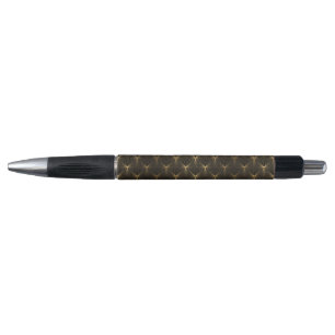 Stylo Art déco, or noir, chic, élégant, motif, classe
