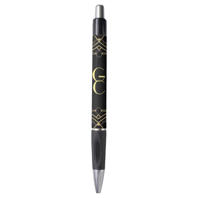 stylo art déco personnalisé (Devant (Vertical))
