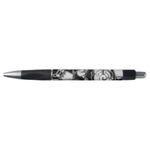 Stylo Art Géométrique Noir Et Blanc 4