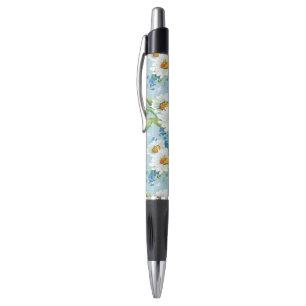 Stylo Beau motif floral lumineux élégant 2