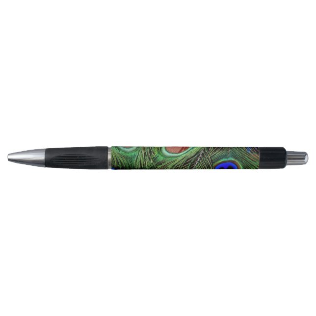 Stylo Belles plumes de paon  (Devant)