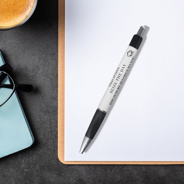 Stylo Blancs noir inspiré de la citation diplôme (Créateur téléchargé)