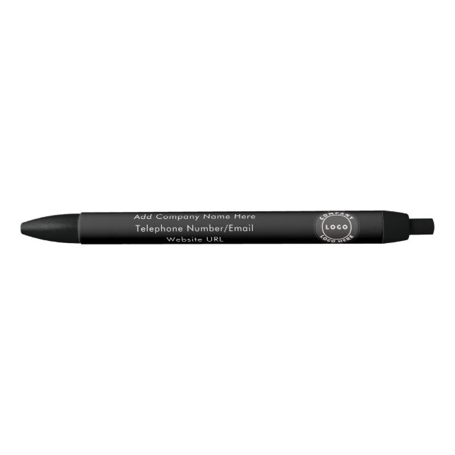 Stylo Bleu Ajouter un logo d'entreprise et un site d'adresses (Devant)