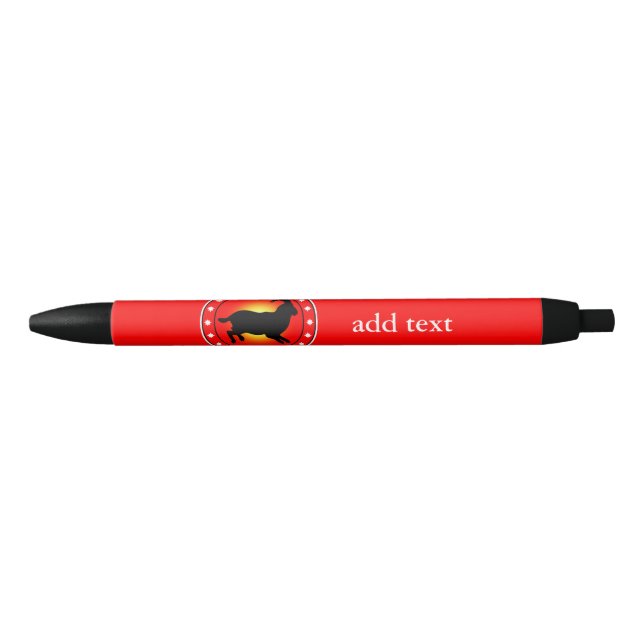 Stylo Bleu Année du mouton / bélier / chèvre (Devant)