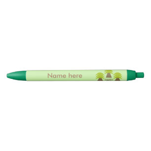 Stylo Bleu Arbres de jours des terres personnalisés