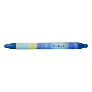 Stylo Bleu Art abstrait aquatique de plage relaxant personnal