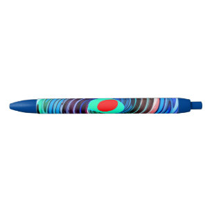 Stylo Bleu Art des points chauds rouges
