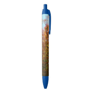 Stylo Bleu Automnes Arbres et Ciel bleu Automne Photographie 