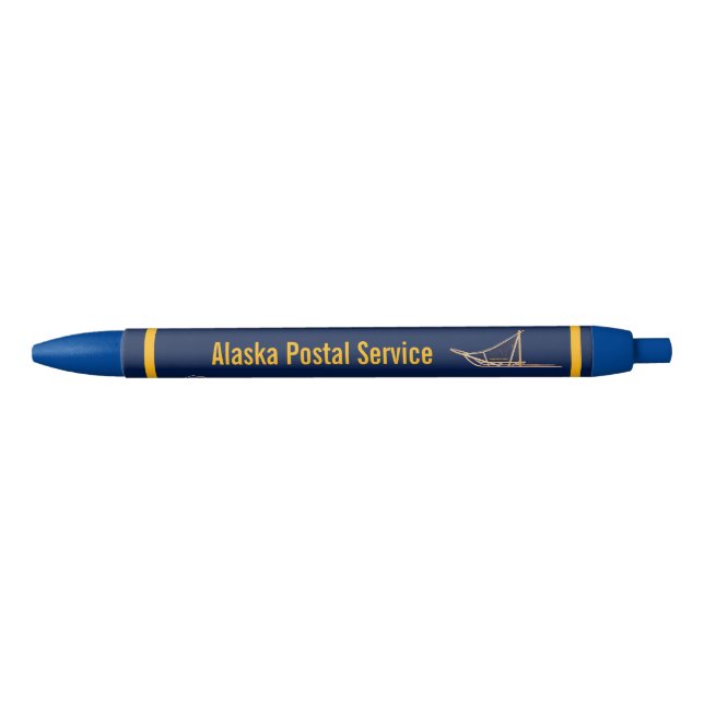 Stylo Bleu Balle à chiens du service postal de l'Alaska (Devant)