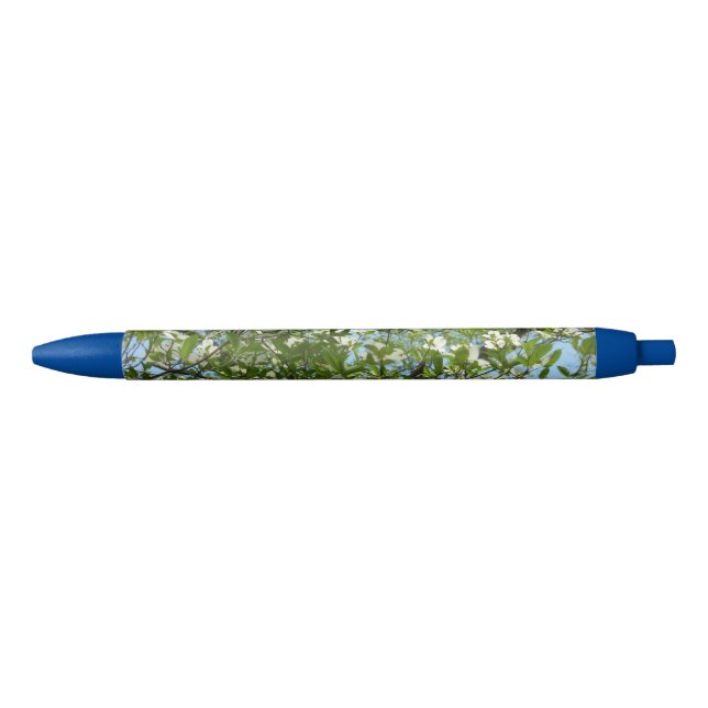Stylo Bleu Branche of Dogwood Blossoms Spring Trees (Devant)