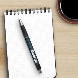 Stylo Bleu Buffalo Vérifier Titre Gras Grandes Lettres