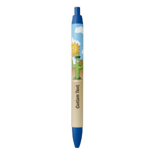 Stylo Bleu Cactus avec bière