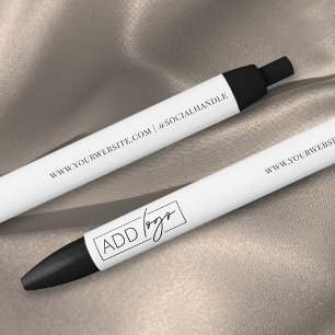 Stylo Bleu Cadeau promotionnel pour client avec logo de l'ent
