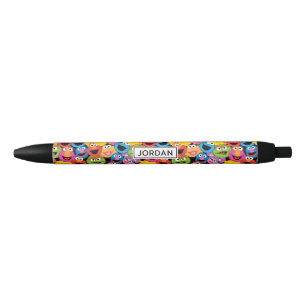 Stylo Bleu Caractère de rue Sésame Face au Motif
