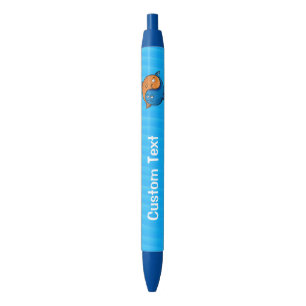 Stylo Bleu Caricature de poisson Yin Yang