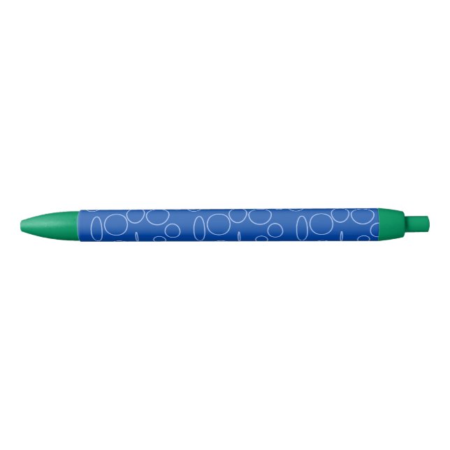 Stylo Bleu Cercles verts d'Anime de maïs (Devant)