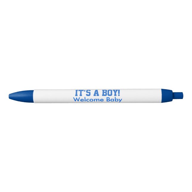 Stylo Bleu C'est un garçon Bienvenue Annonces bébé (Devant)