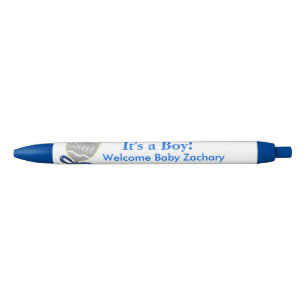 Stylo Bleu C'est un garçon Silver Baby Rattle Blue Annonces