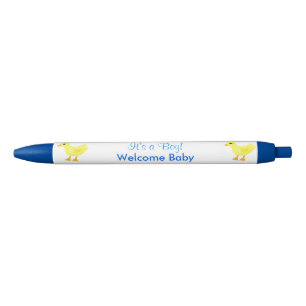 Stylo Bleu C'est un garçon Yellow Ducky Welcome Baby Annonces