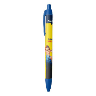 Stylo Bleu C'est votre coutume Rosie que la partie