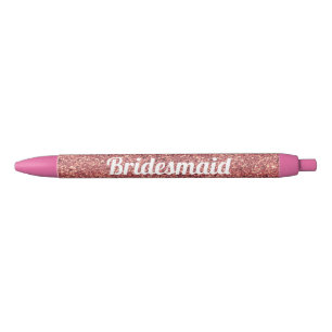 Stylo Bleu chick chick rose or parties scintillant bridesmaid